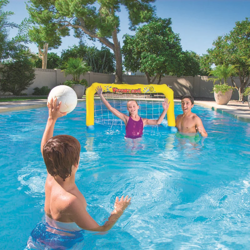 Juego de red de voleibol de agua de juguete para niños y adultos, piscina inflable flotante, juego de agua de verano