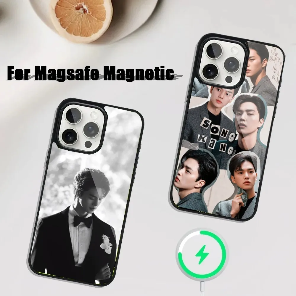 

Korea Actor Kang Song Phone Case For iPhone 16,15,14,13,12,11,Plus,Pro,Max Mini Magsafe Magnetic Wireless Charging