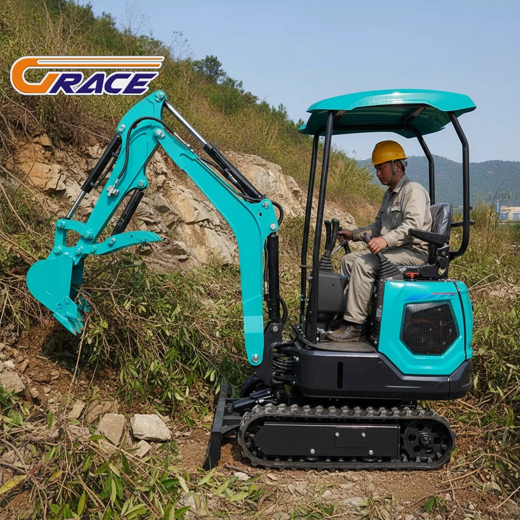 

Hot Sale 1.8ton Tractor Hydraulic Excavator Kubota Engine Style Diesel Digger Excavadora for High-Power Jobs