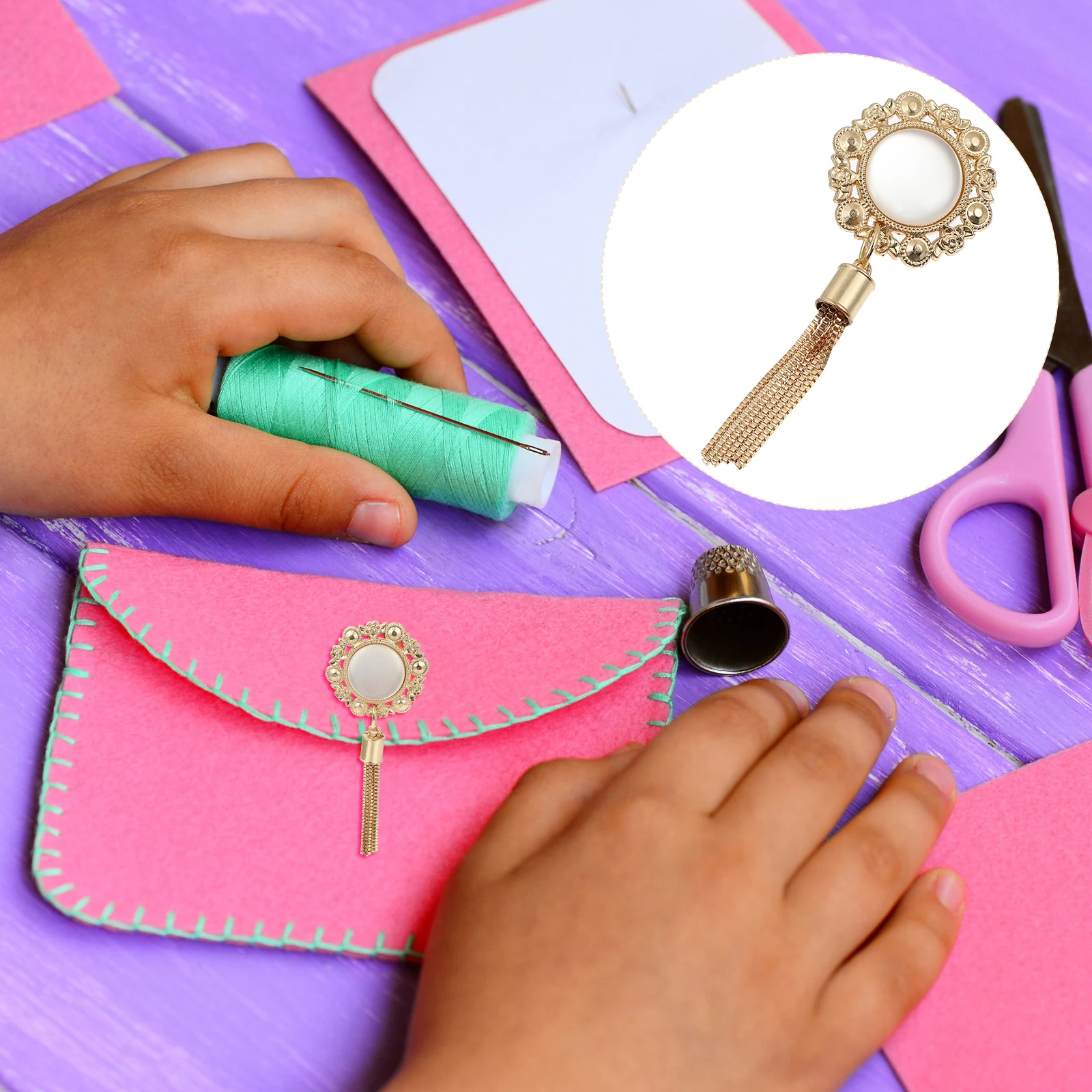 

5pcs Zinc Alloy Bag Accessories Purse Charms Tassel Pendant for H bags Decorative Adornment Durable Versatile