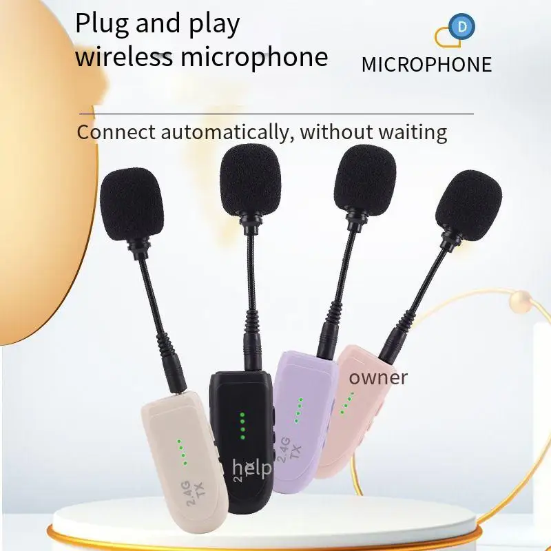 Wireless Lapel Microphone for Teachers' Classes, Little Bee Amplifier, Universal Microphone, Outdoor Tour Guide Shouting Speaker