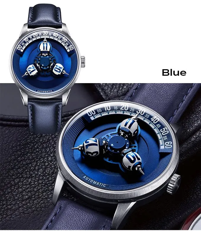 (Spot) Vortichron spherical three-dimensional star wheel mechanical watch