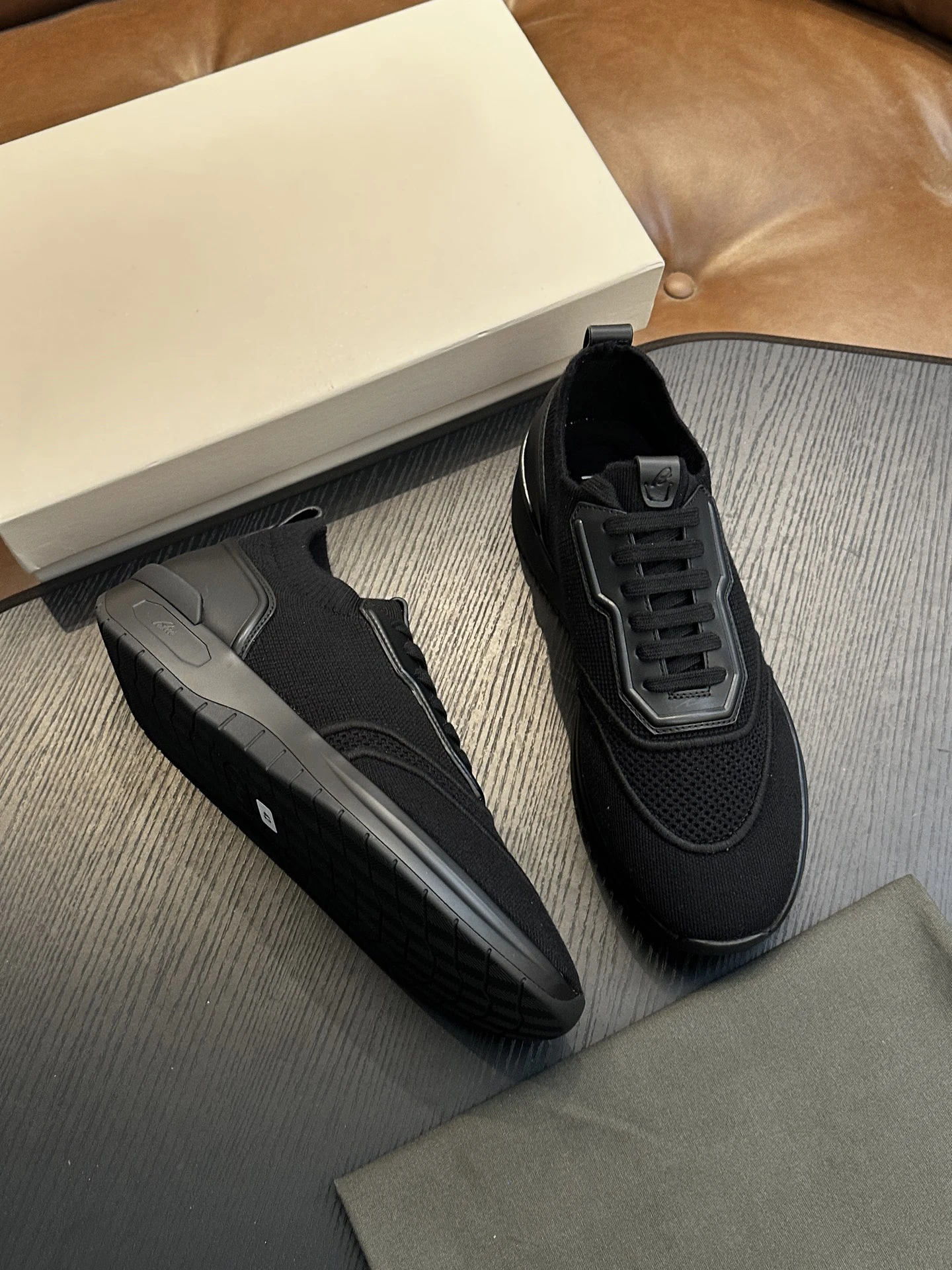 BLLIYOSS Men Shoes 2026 SS New Cowhide splicing high weaving high-density flying weaving high-quality Soft cowhide lining