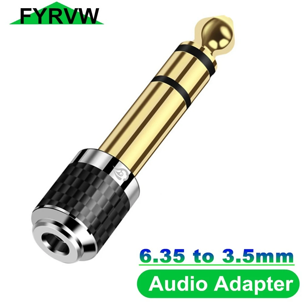 6.35mm to 3.5mm Jack Speaker Connector1/4\'\' Male to 1/8\'\' Fema Converters Audio Connector 3.5 Jack Aux Cable for Speaker Guitar