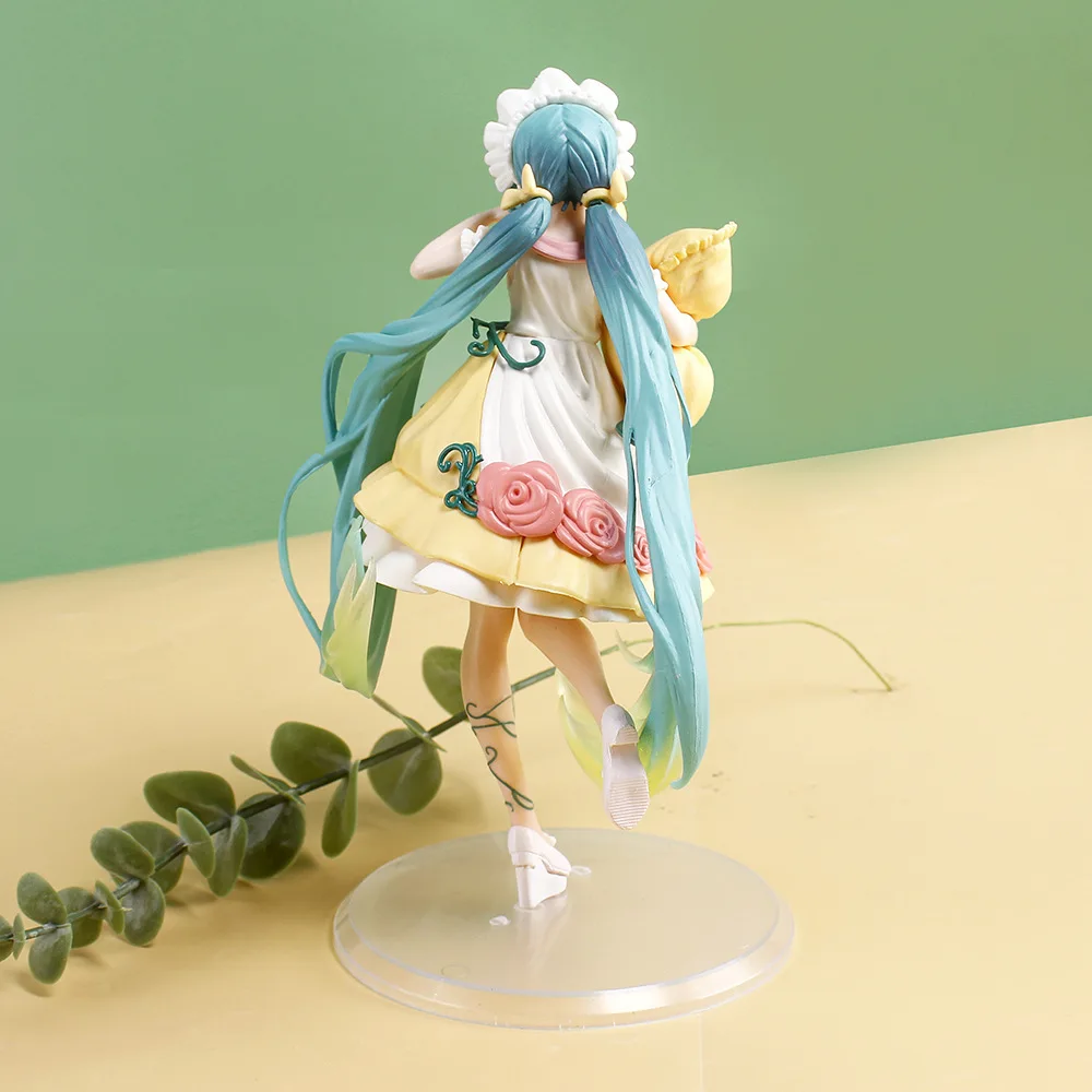 New Hatsune Miku Anime Figure Fairy Mirror Sleeping Beauty Peripheral Figures Car Ornaments Model Decoration Toys Birthday Gifts