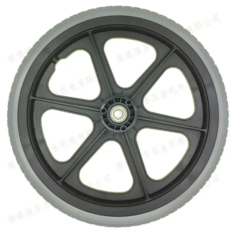 12 14 Inch Solid Tire Caster Wheel Manual Wheelchair Polyurethane 6001 Bearing 12mm