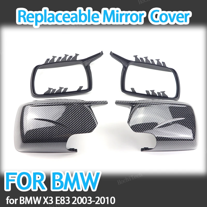 

Carbon Fiber Pattern M look Side Mirror cover Caps Replacement for BMW X3 X 3 E83 2003-2010