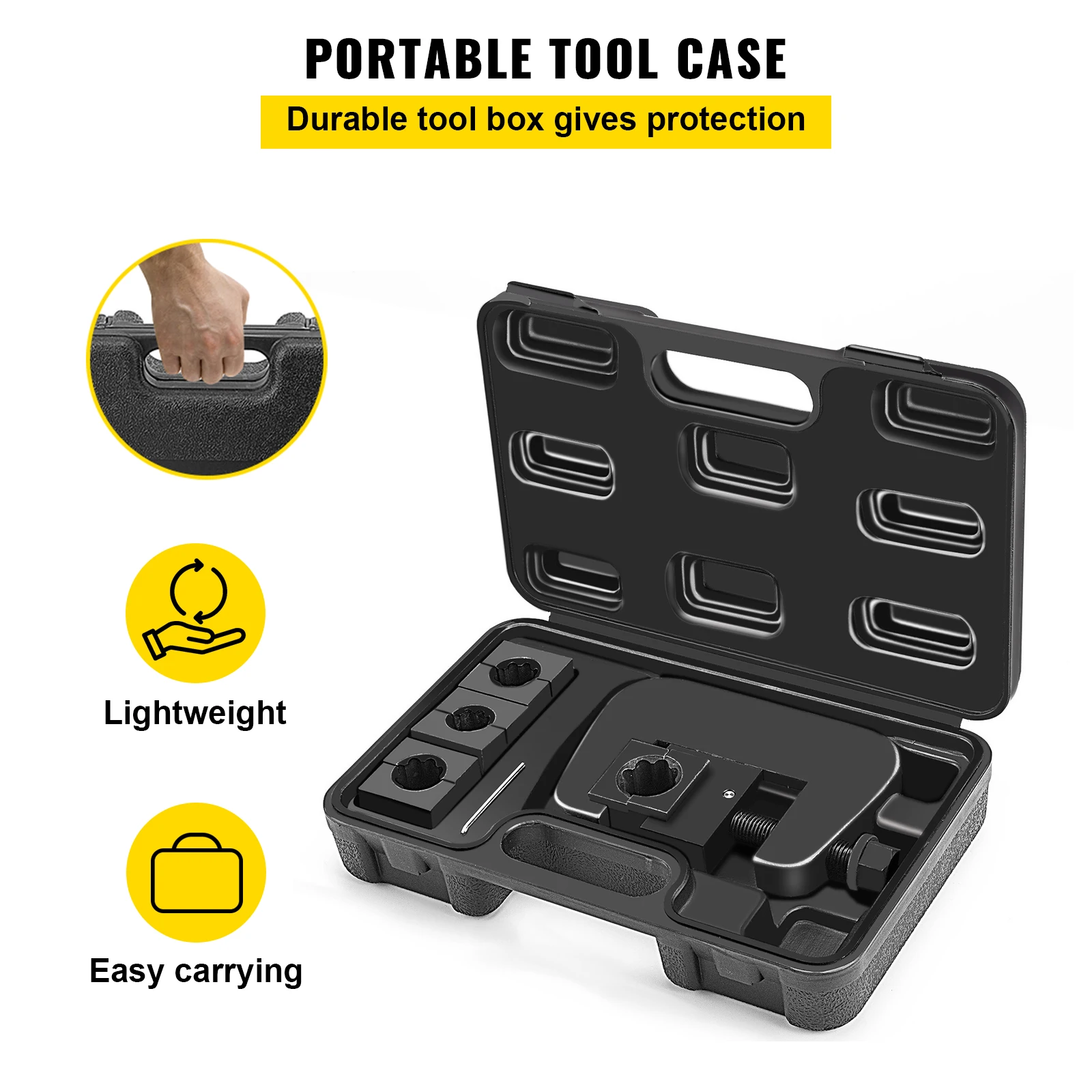 VEVOR Barb & Ferrule Type คู่มือ A/C Crimper ชุด7843B ลูกปัด-ล็อค Fitting Auto เครื่องปรับอากาศซ่อม Crimping เครื่องมือ