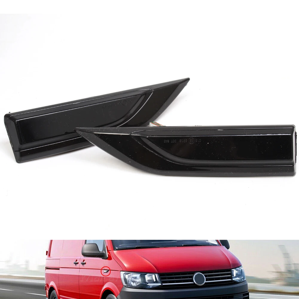 LED Side Marker Lights Flowing Sequential Turn Signal Light Blinker For VW Transporter T6 Multivan 2015 2016 - 2020