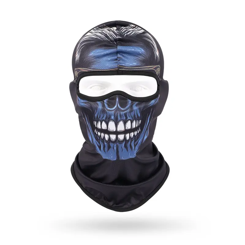 3D Skull Mask Balaclava Cap Breathable Motorcycle Riding Full Face Scarf Outdoor Men Head Cover Cycling Headgear Neck Gaiter Hat - Image 7