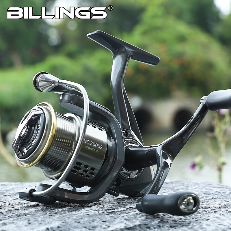 BILLINGS MT Series,5.0:1 Gear Ratio,18LB Max Drag,Double Rocker ,Spinning Fishing Reel,For Freshwater Saltwater