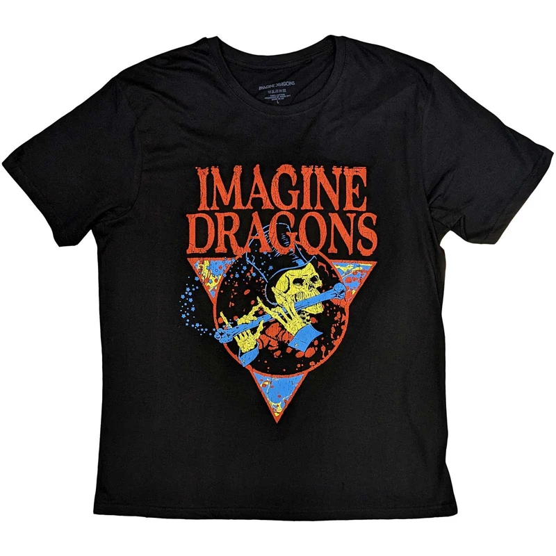 2025 classique Imagine Dragons bande T-Shirt Rock musique hommes femmes T-Shirt style décontracté à manches courtes T-Shirt couverture en coton vêtements d'été