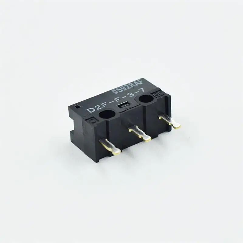 D2F - F-3-7 Snap Action N.O./N.C. SPDT Pin Plunger 3A 125VAC 30VDC 1.47N Travel micro switch for Omron mouse switch