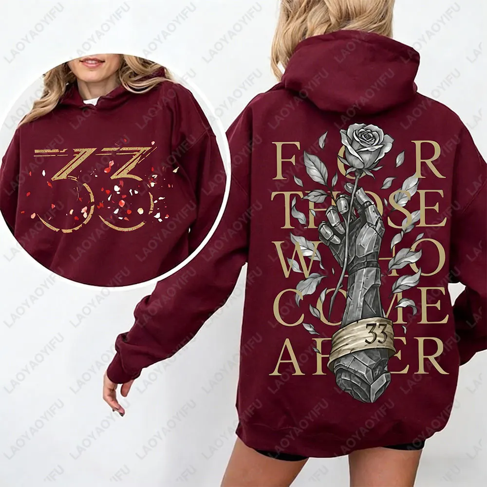 Expedition 33 for Those Who Come After Quote Gamer Hoodie Gustave Clair Obscur Fan Women Sweatshirt Game Tribute Apparel Hoodie