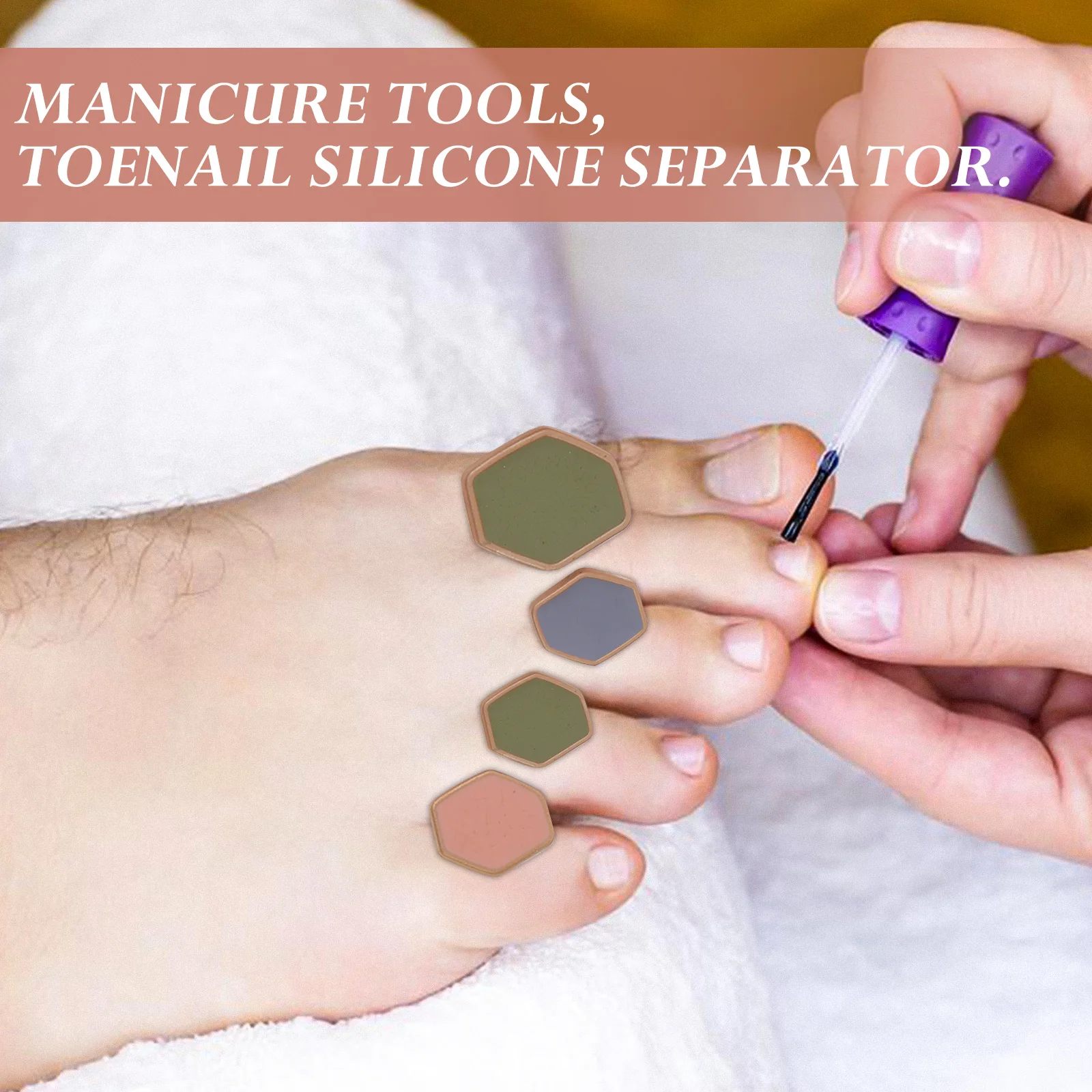 

Toe Spreaders for Feet Toenail Separator Spacers Toes Breathable Separators Pedicure