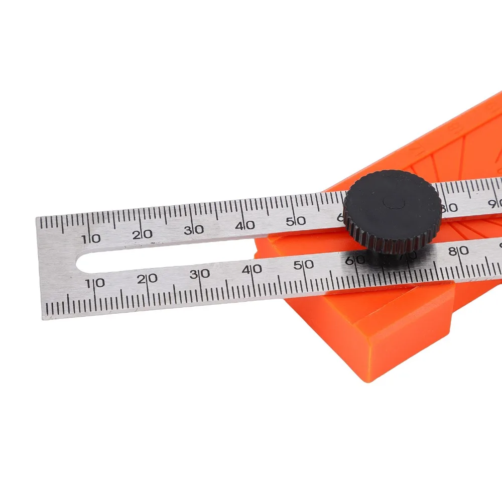 Adjustable Positioning Adjustable Protractor Tool Rotatable Knob Secure Locking Multi-Angle Ruler Level Gauge Precise Leveling