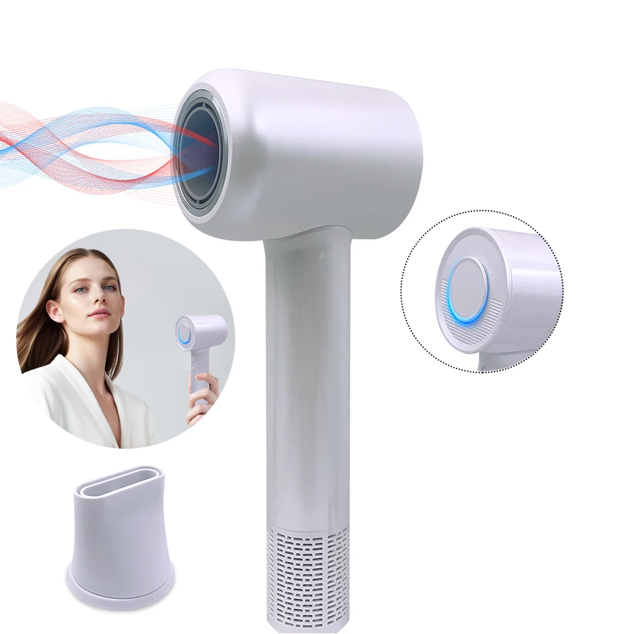 Sèche-cheveux professionnel haute vitesse 110 V, souffleur personnel, soin et coiffage des cheveux, outil à ions négatifs, embout magnétique, séchage rapide._voghion.com