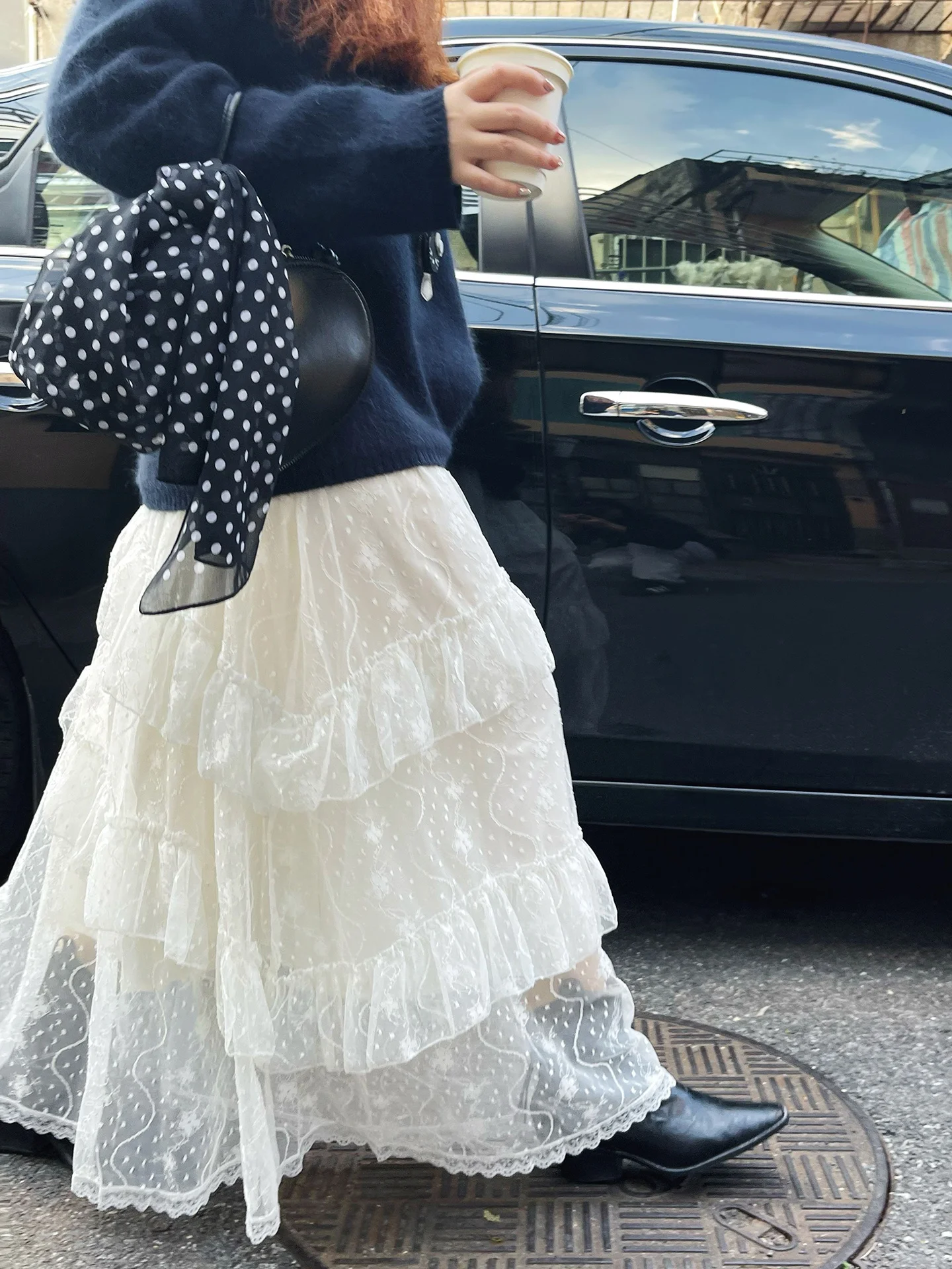 

Женская модная юбка А-силуэта с высокой талией, свободного кроя, стройнящая, в корейском стиле, из полиэстера, с эффектом омоложения