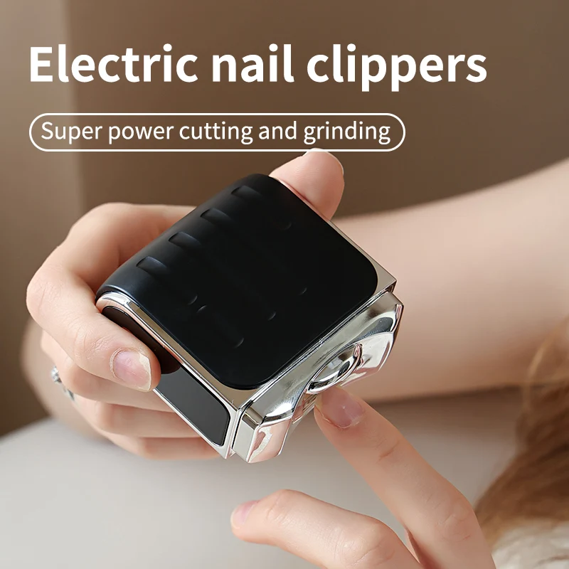 Automatic Electric Nail Trimmer with USB Charging - Gentle Nail Clipper for Infants Children & Elderly, Travel Grooming Tool