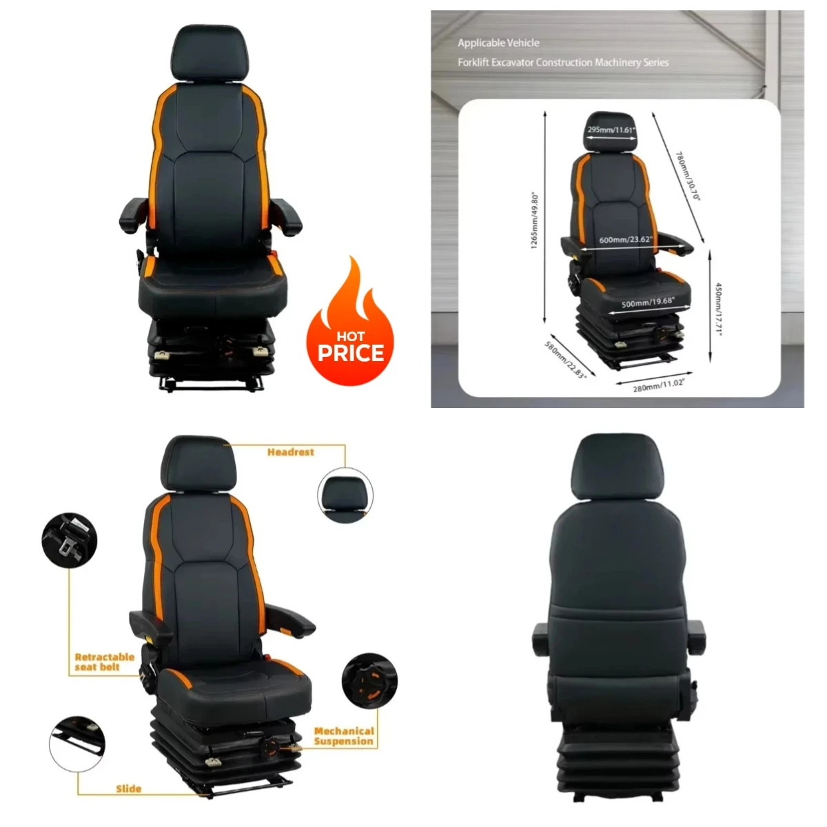 

Gold Seller Boat Chair PVC Captain Chair With Hand Rest Adjustable Backrest Marine Seat With Shock-absorbing Base Retractable Se