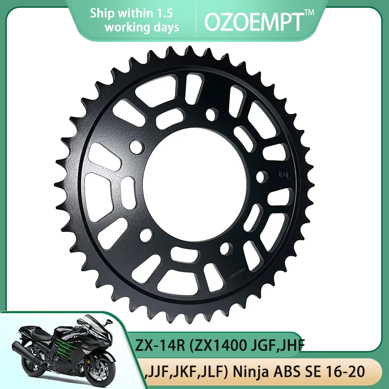 

OZOEMPT 530-42T Motorcycle Rear Sprocket Apply to ZX-14R (ZX1400 JGF,JHF,JJF,JKF,JLF) Ninja ABS SE ZZR1400 CBF,ECF,EDF,EEF