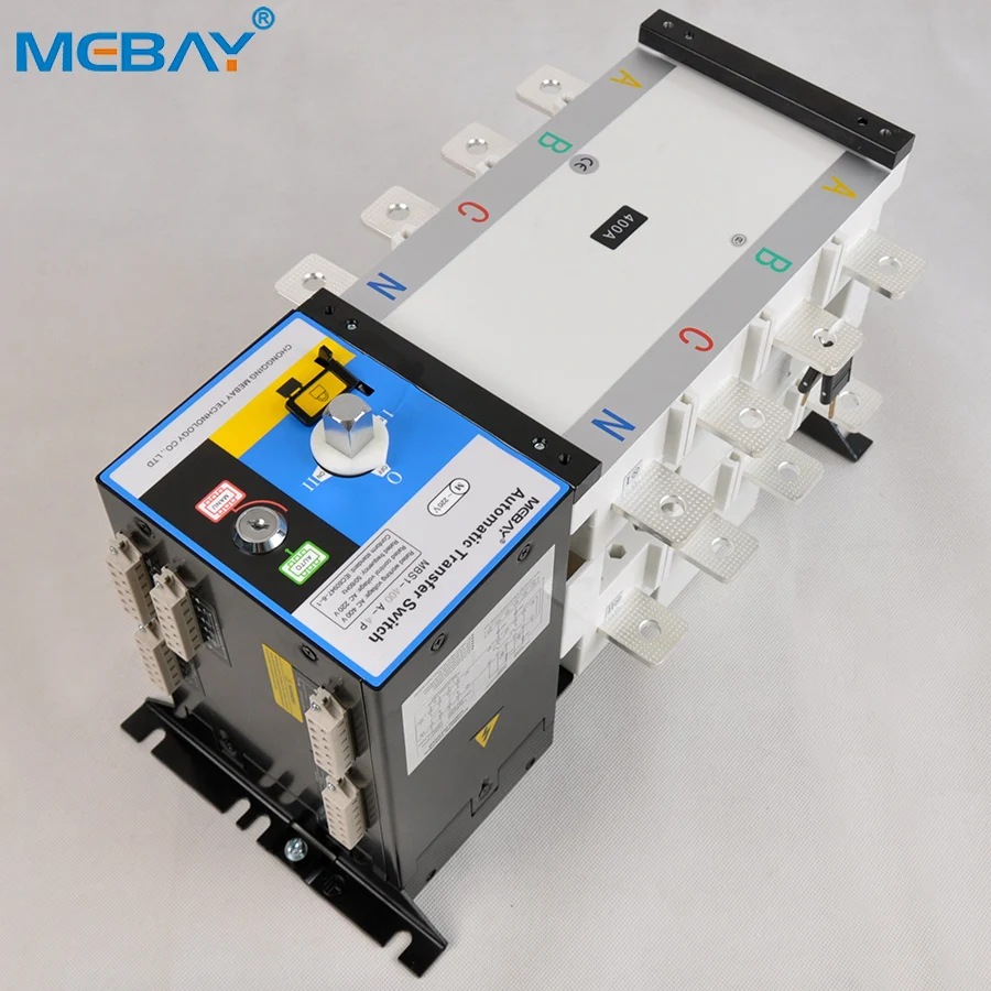 MEBAY High Quality ATS Automatic Generator Changeover Switch 100A 300A 400A 630A 4P