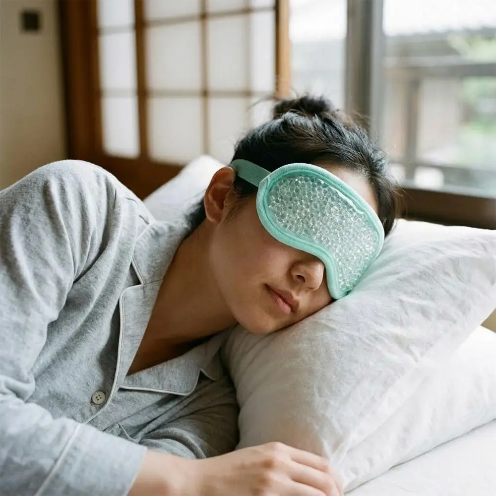 Beauty Care Reusable Beads Gel Eye Mask Hot/Cold PVC Cooling Sleep Mask Relieves Eye Strain Care Eye Mask Compress Puffy Eyes