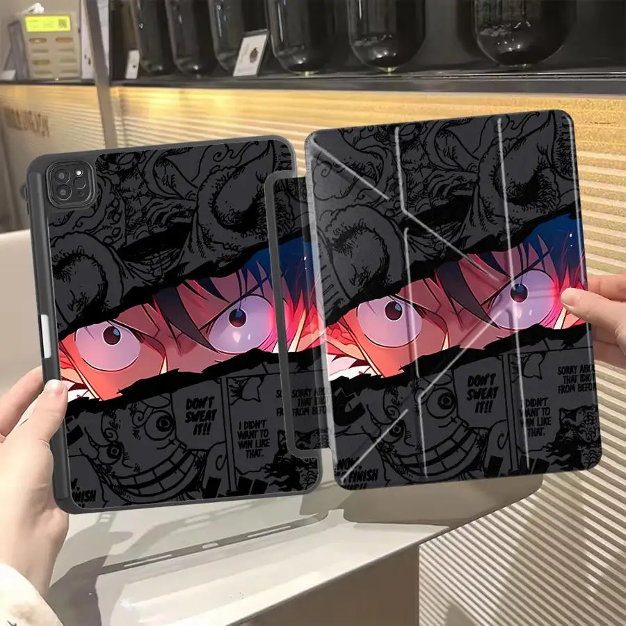 capa-suporte-one-piece-zoro-luffy-para-tablet-ipad-air-4-5-m3-m2-1-2-m4-11-polegadas-mini-6-7-pro-11ª-10ª-9ª-8ª-7ª-geracao