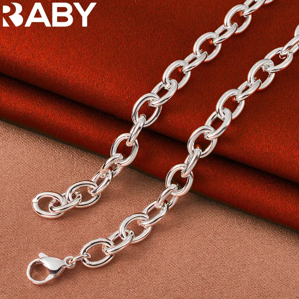 

URBABY 925 Sterling Silver 45cm Hollow Flip-top Disc Pendant Necklace For Women Men Charm Trend Birthday Gifts Fashion Party