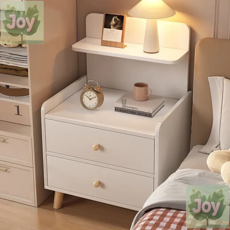 

Cream wind bedside Simple modernSub-bedroom Small bedside locker Simple paint-free bedside table