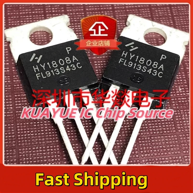 10PCS-30PCS   HY1808A   HY1808AP   TO-220  75V  80A   Fast Shipping Quality Guarantee