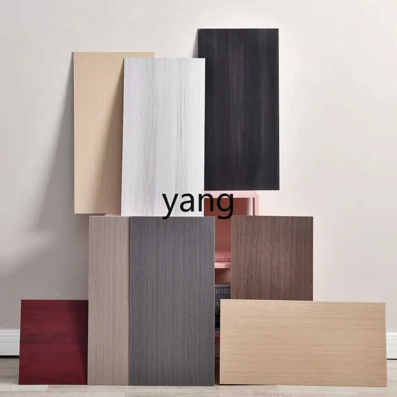 

LH imitation wood grain wall sticker cover ugly thickened waterproof kitchen wall skirt aluminum plastic wall board sticker
