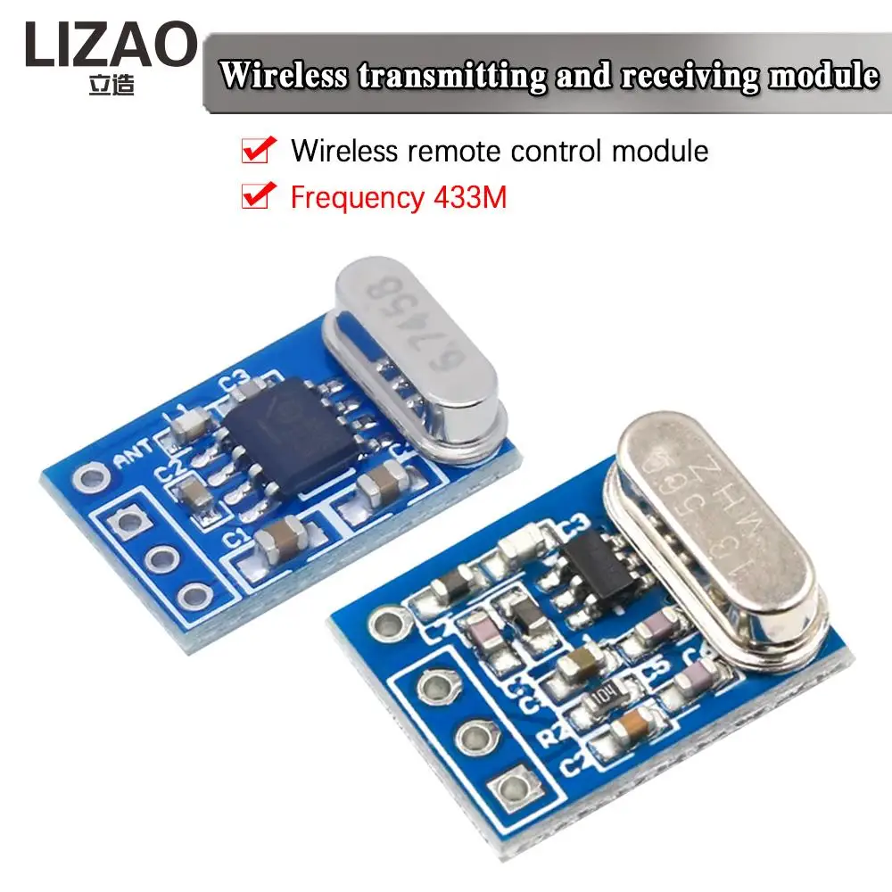 LIZAO  433MHZ Wireless Transmitter Receiver Board Module SYN115 SYN480R ASK/OOK Chip PCB for arduino