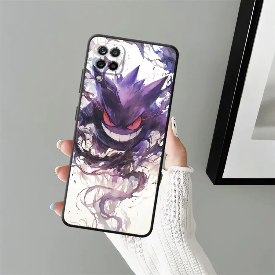 Funda trasera suave de Anime Pokemon g-gengar para Samsung Galaxy A22 A23 A12 A13 A16 A21s A72 A73 A14 A15 A33 A34 A51 A52