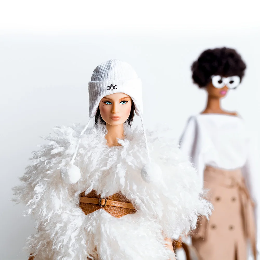 Xianxian Supermodel Clothes Accessories Fashion Classic Trench Coat/Luxury Fur/One-piece Vest/overalls Pant Set For 1/6 Dolls