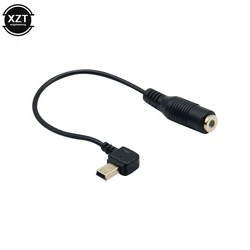 Motion Camera Mini USB to 3.5mm Microphone Transfer Cable for GoPro Hero 3 3+ 4 Mini USB External Mic Audio Adapter