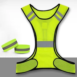 Lightweight Cycling Reflective Vest High Visibility Safety Vests for Night Running Cycling Motorcycle Outdoor Sports Waistcoat