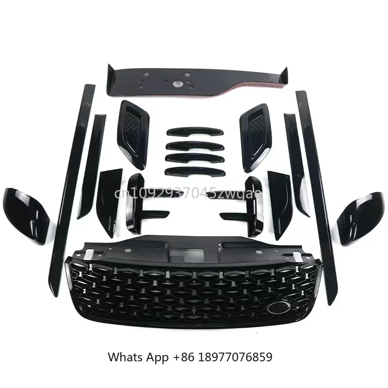 

Black Body Kit For Land Rover Discovery 5 Spare Parts Car Accessories With Side Skirts Grille Rear