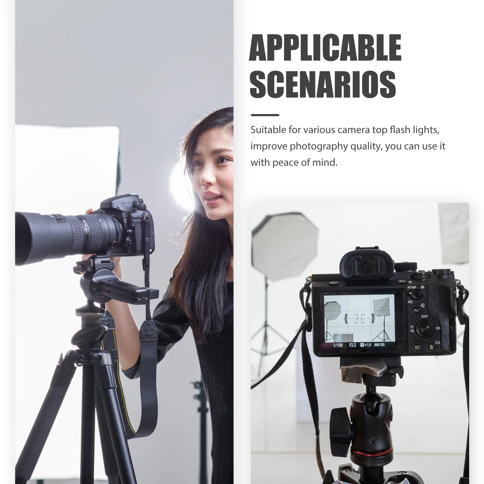 

Softbox Lighting Kit Diffuser Lampshade Flash Light Cover Photography Reflector Camera Studio Flashlight Foldable Reusable