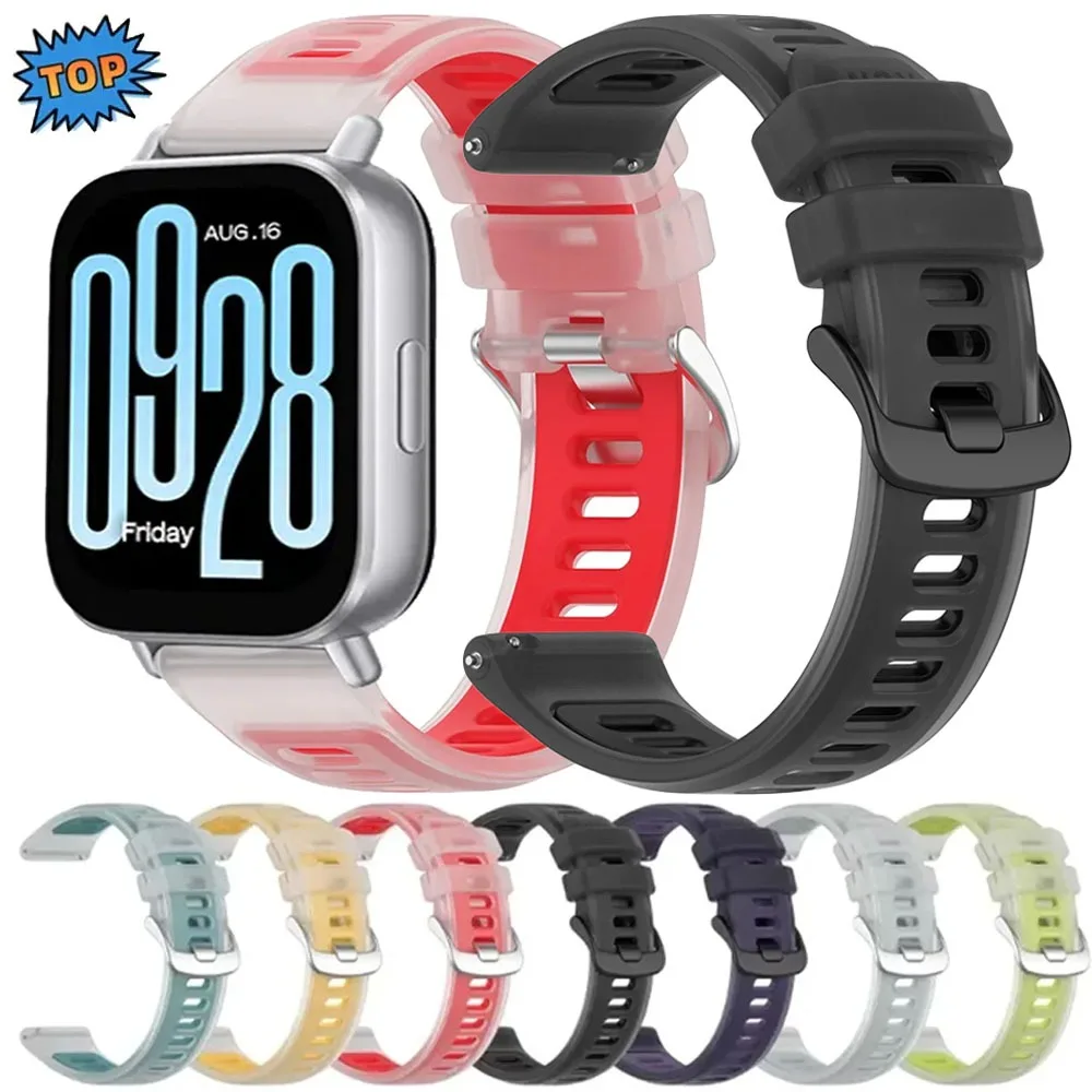 20/22mm Weiches Silikonarmband für Redmi Watch 5 Active 5 Lite Zweifarbiges Sportarmband Amazfit Active 3-2/Max Balance 3 2 Bip Max 6
