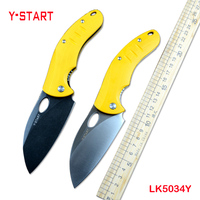 Y-START NFK Chef Folding Knives Daily Utility Outdoor Gear G10 Handle 440C Blade LK5034