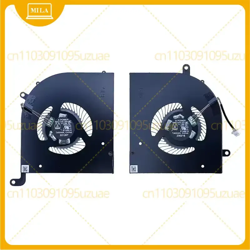 For MSI Creator Z16P Z16P-B12U MS-15G1 MS-15G2 Laptop CPU GPU Cooling Cooler Fan BS6212MS-U5Z BS6212MS-U5W