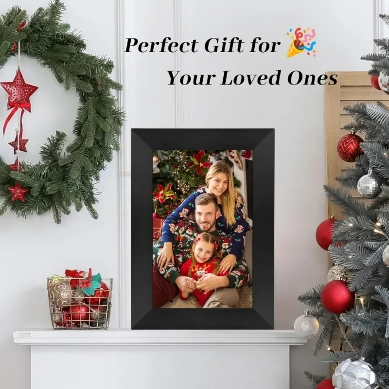 Digital Picture Frame 10.1 Inch WiFi Cloud Frame with Remote Sharing and Easy Setup Perfect for Family and Loved Ones Memories