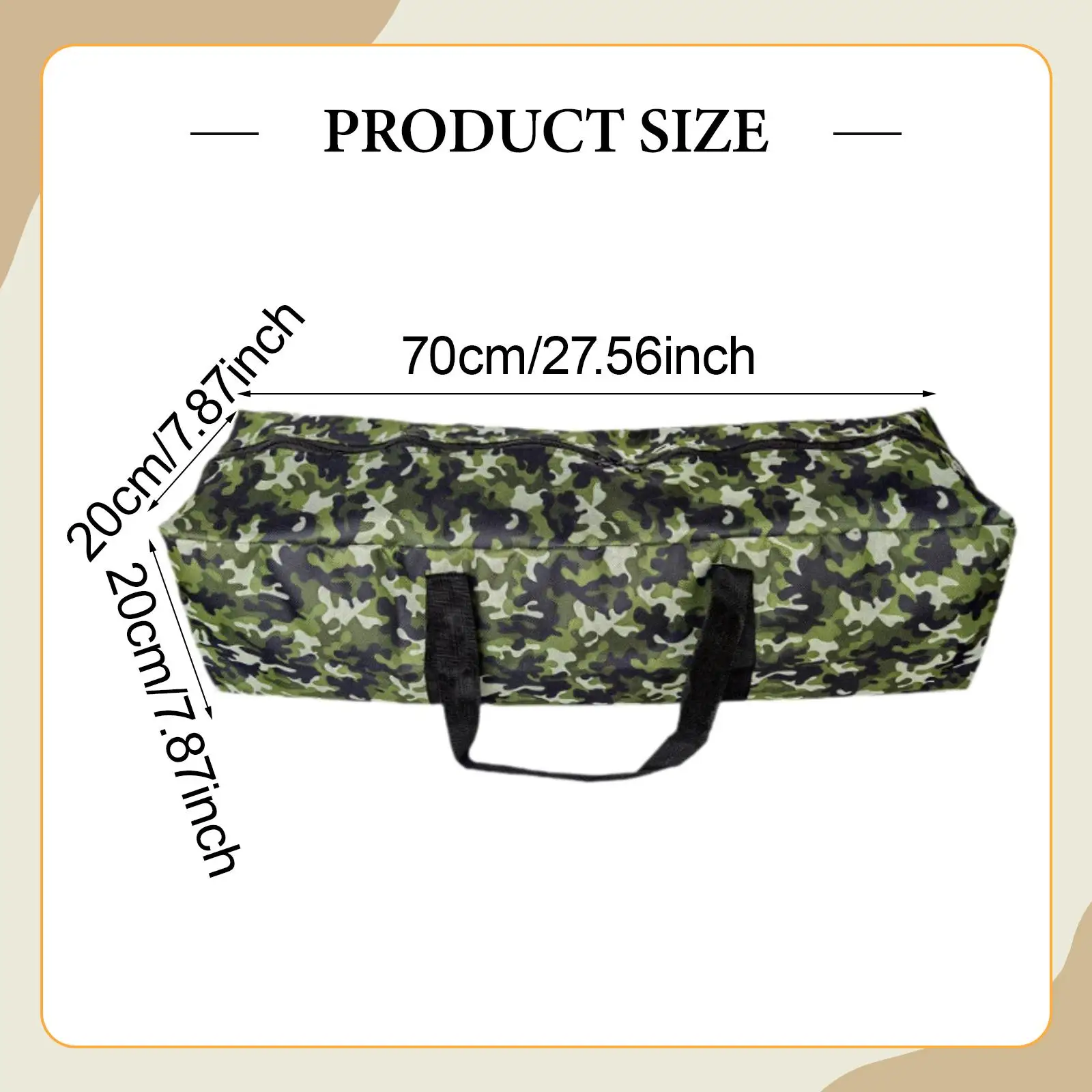 حقيبة تخزين الخيمة حقيبة حمل محمولة من قماش أكسفورد حقيبة عملية متعددة الوظائف للسفر والرحلات ورحلات الصيد في الهواء الطلق