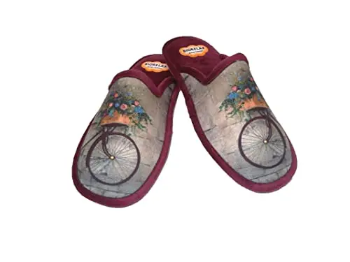 House/woman Slipper/Biorelax/instep: Grenoble/Sole: rubber anti-slip/air chamber/Multicolor/gray