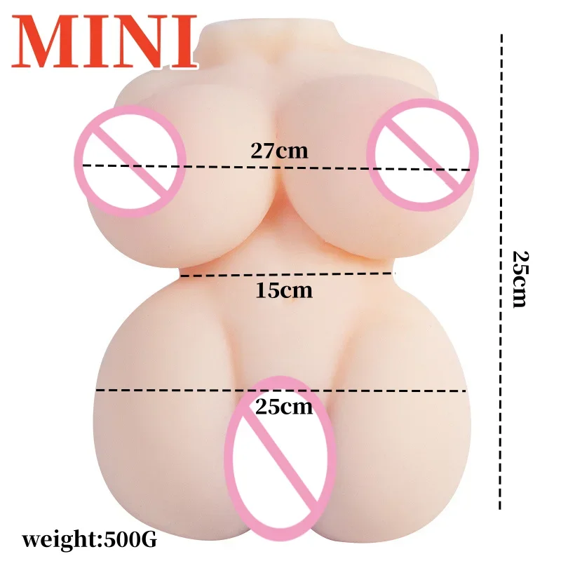 Mini/Large Sex Doll for Men Realistic Pocket Pussy Adult Sex Dolls Anus with Big Breasts Ass Textured Virgin Vagina Channel 18+