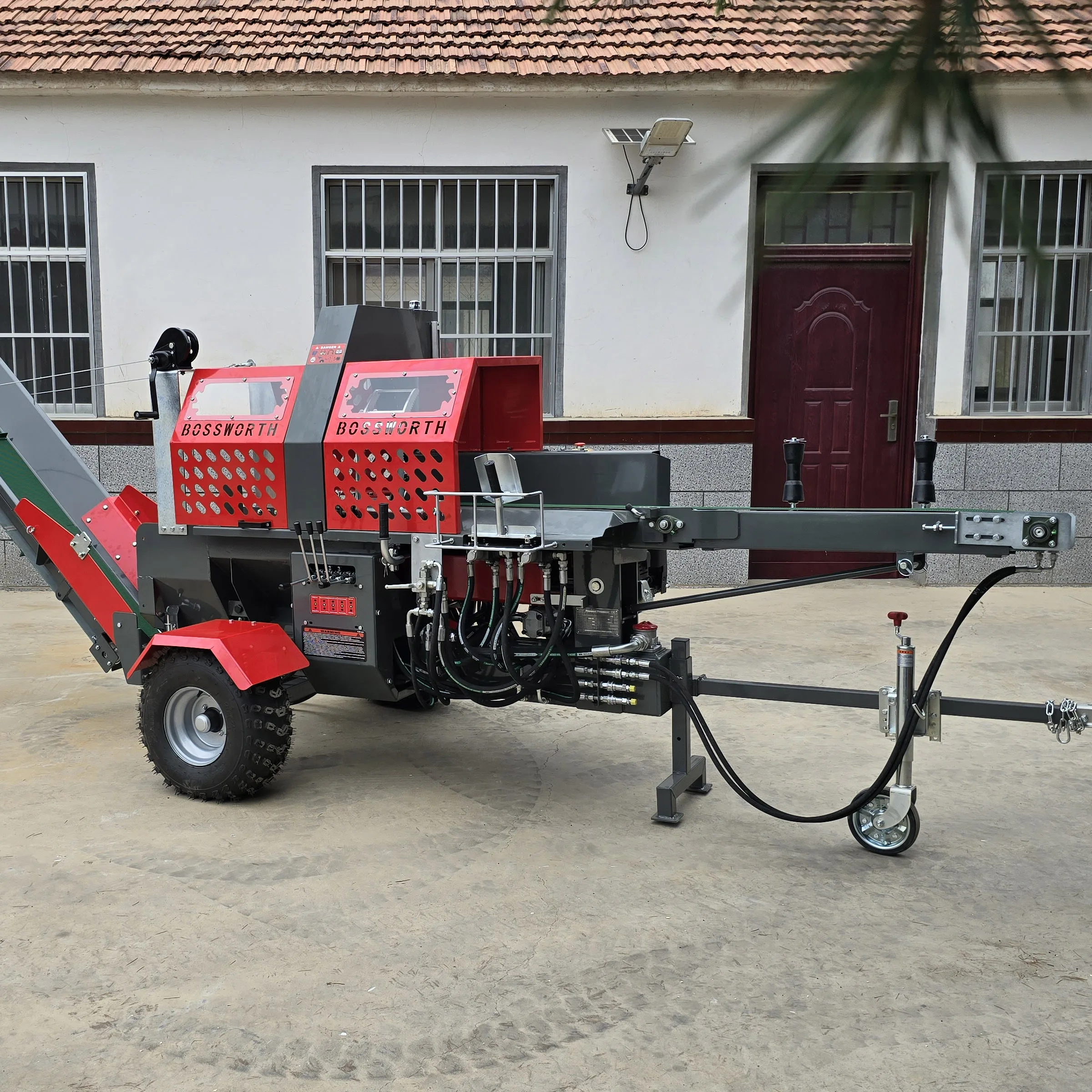 Customized Forestry Equipment 20 Ton Splitting PowerFirewood Processor Wood Processor