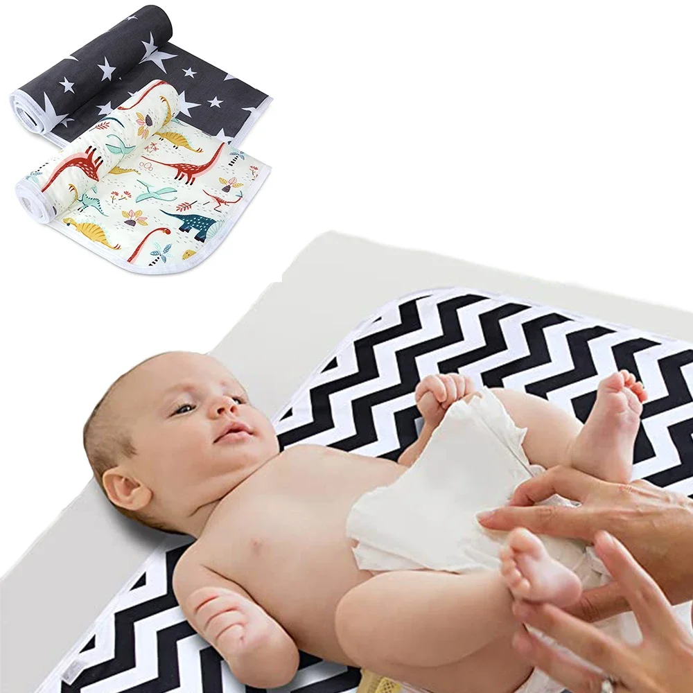 35x 45CM Waterproof Baby Diaper Changing Pad Reusable Portable Mat Breathable Leak Proof Infant Mattress Travel