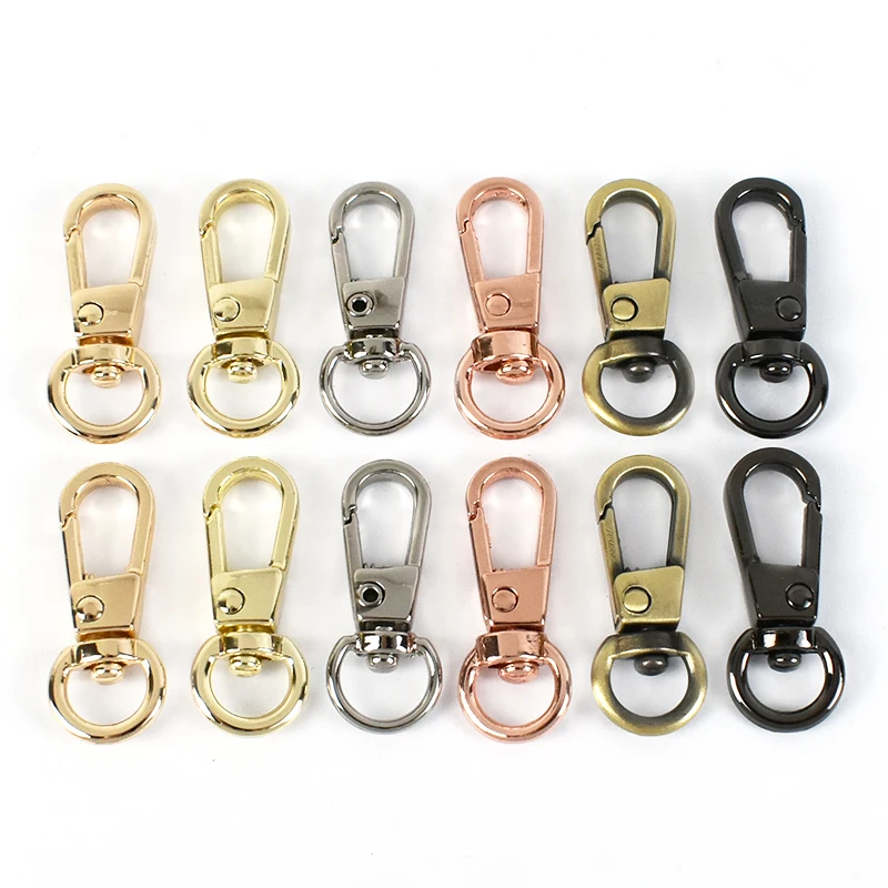 10-50 Stück 8mm Metall-Drehkarabinerhaken Taschenkettenverschluss Hundehalsband-Verbindungsstück Karabinerhaken DIY-Hardware-Zubehör – Detail 5