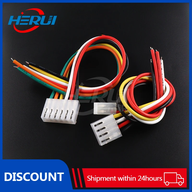 Wire connector CH3.96mm terminal cable single-headed male electron Color connection line 2p3p4p5p6p line length 20cm